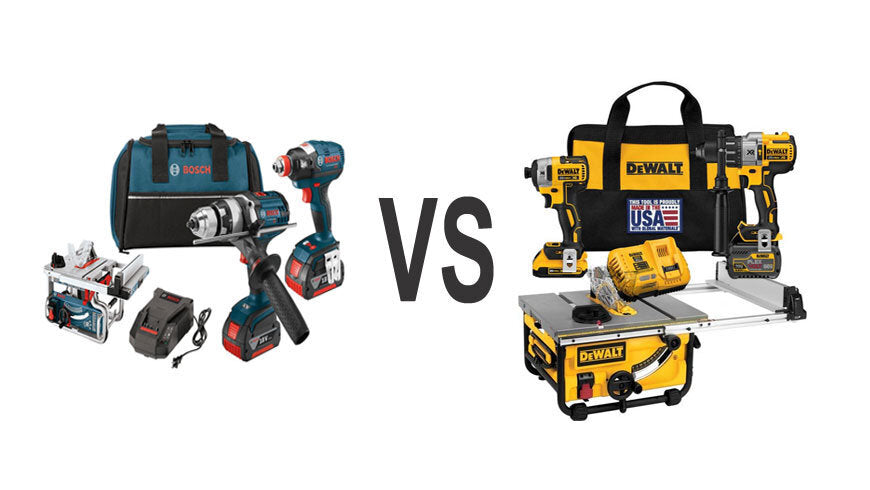 What is the difference between Dewalt drill machines and Bosch drill machines?