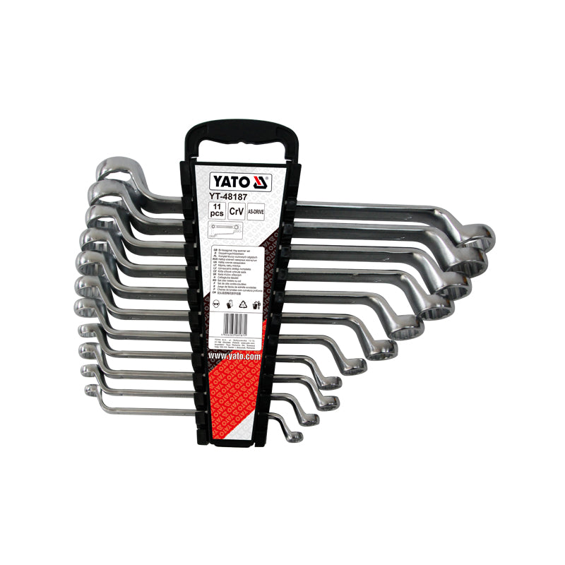 Yato Double-Ended Ring Spanner Set 11Pcs image 0