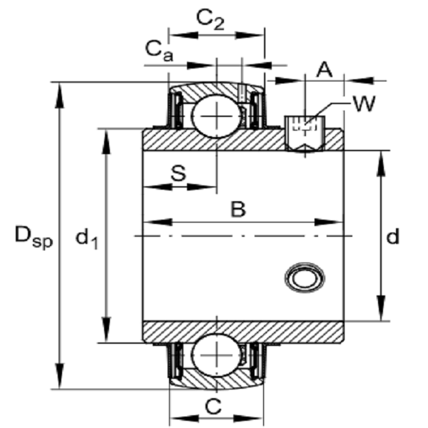 UC 206 Radial Insert Ball Bearing (Series UC) image 1