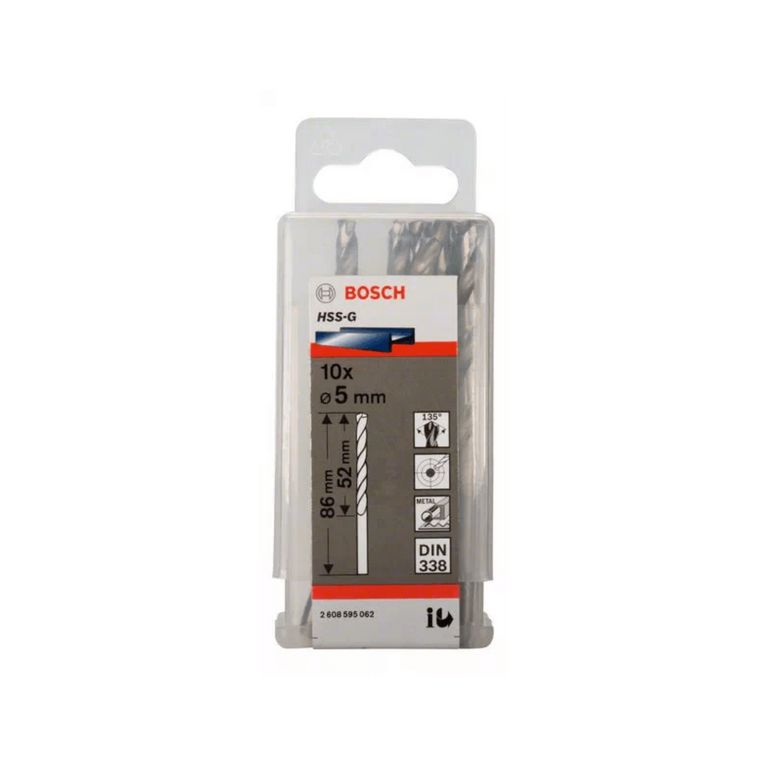 Metal drill bits HSS-G, DIN 338 (2608595062)