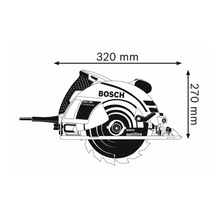 BOSCH Hand-Held Circular Saw GKS 190 Professional image 1