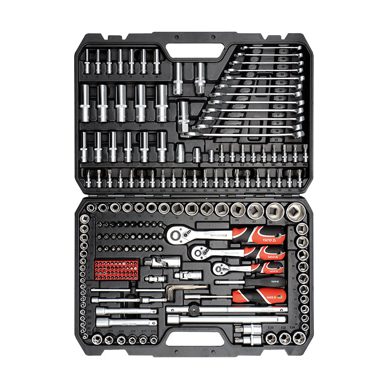 Yato Socket Set 1/4", 3/8" & 1/2" 216Pcs image 0