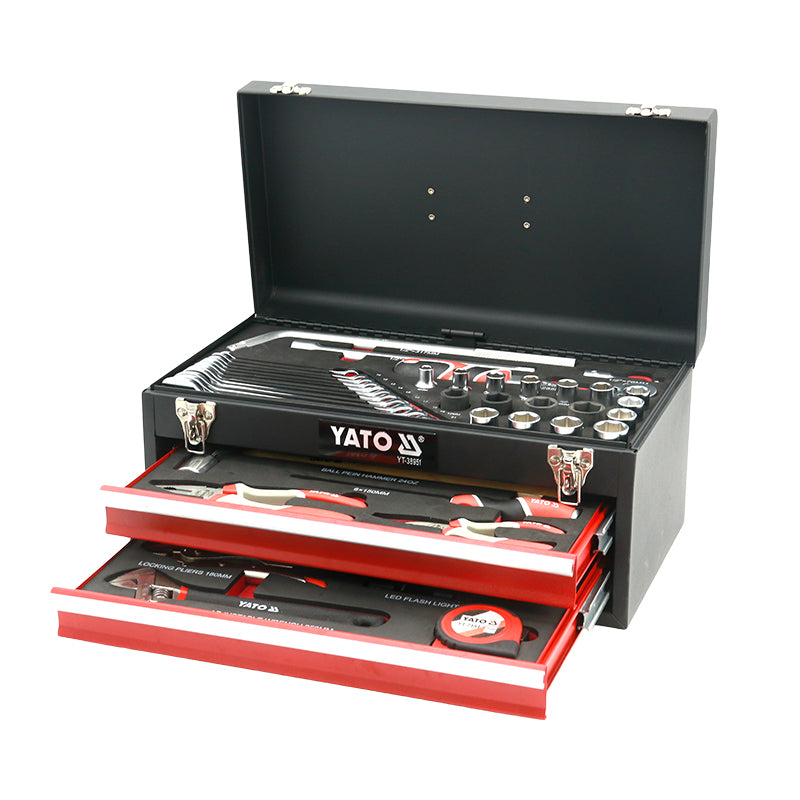 Yato Four‐Wheel Position Tool Box 53Pcs image 0