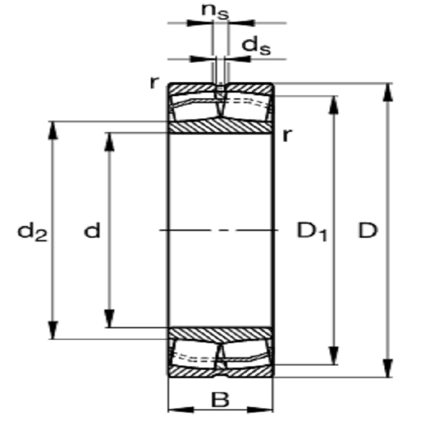 22212-E1-XL Spherical Roller Bearing image 1