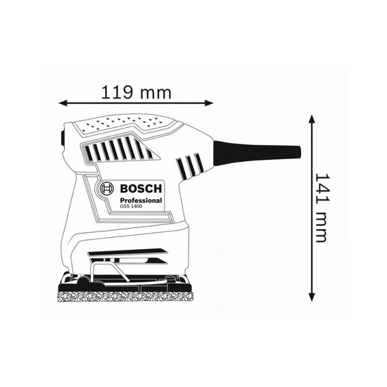 BOSCH Orbital Sander GSS 1400 Professional image 1