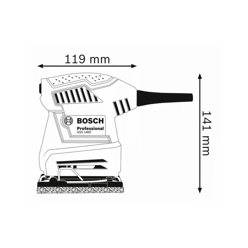 BOSCH Orbital Sander GSS 1400 Professional image 1