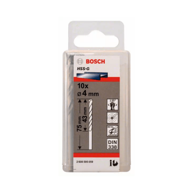 Metal drill bits HSS-G, DIN 338 (2608595059)
