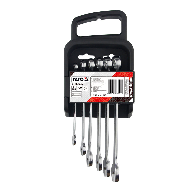Yato Combination Spanner Set 6pcs 8-15mm