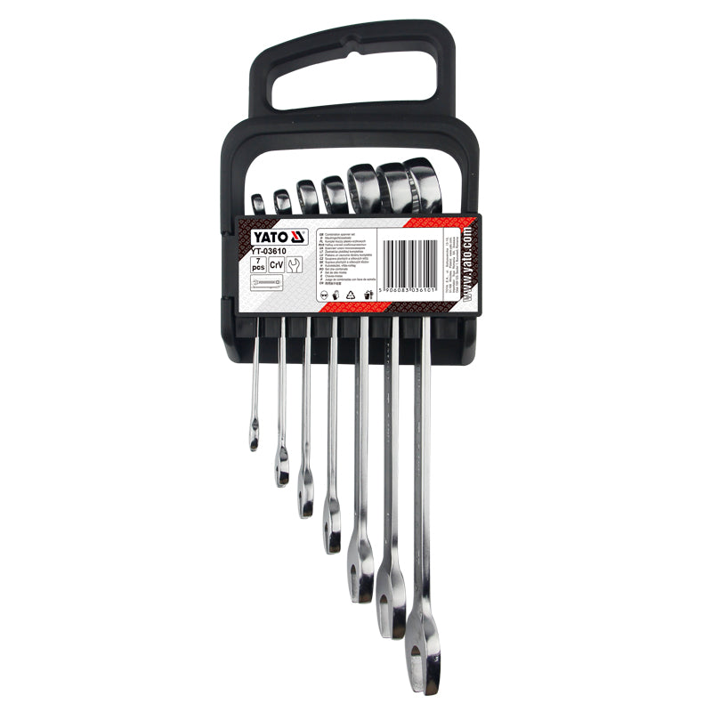 Yato Combination Spanner Set 7pcs 8-22mm