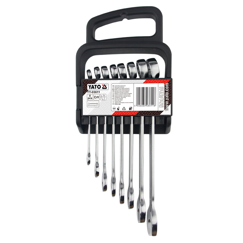 Yato Combination Spanner Set 8pcs 8-19mm