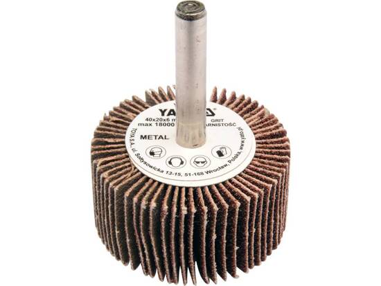 Yato Flap Wheel With Shaft 40x20x6MM
