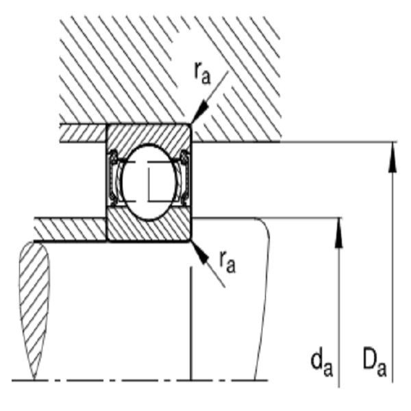 6308-2RSR Deep Groove Ball Bearing image 1