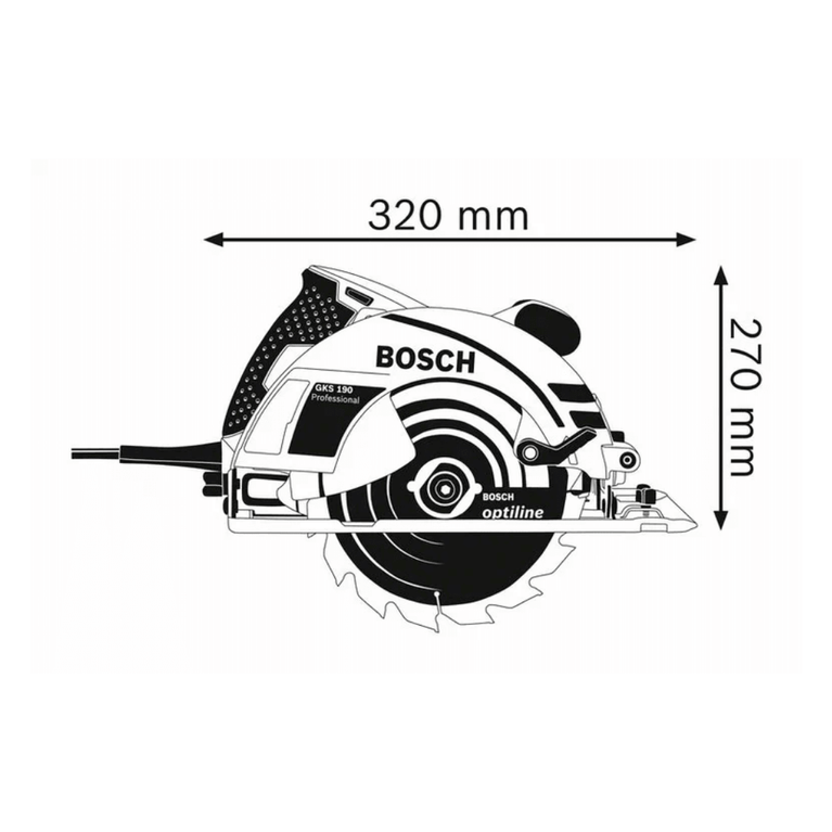 Bosch Hand-Held Circular Saw GKS 7000 Professional image 2