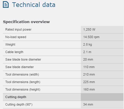 Bosch GDM-121 Saw Blade Diameter 110 MM image 2