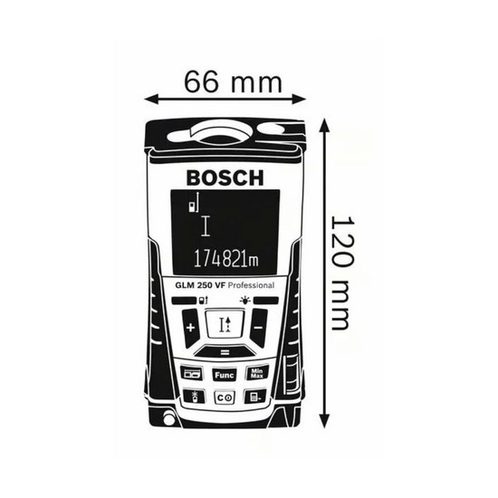 BOSCH  Laser Measure GLM 250 VF Professional image 1