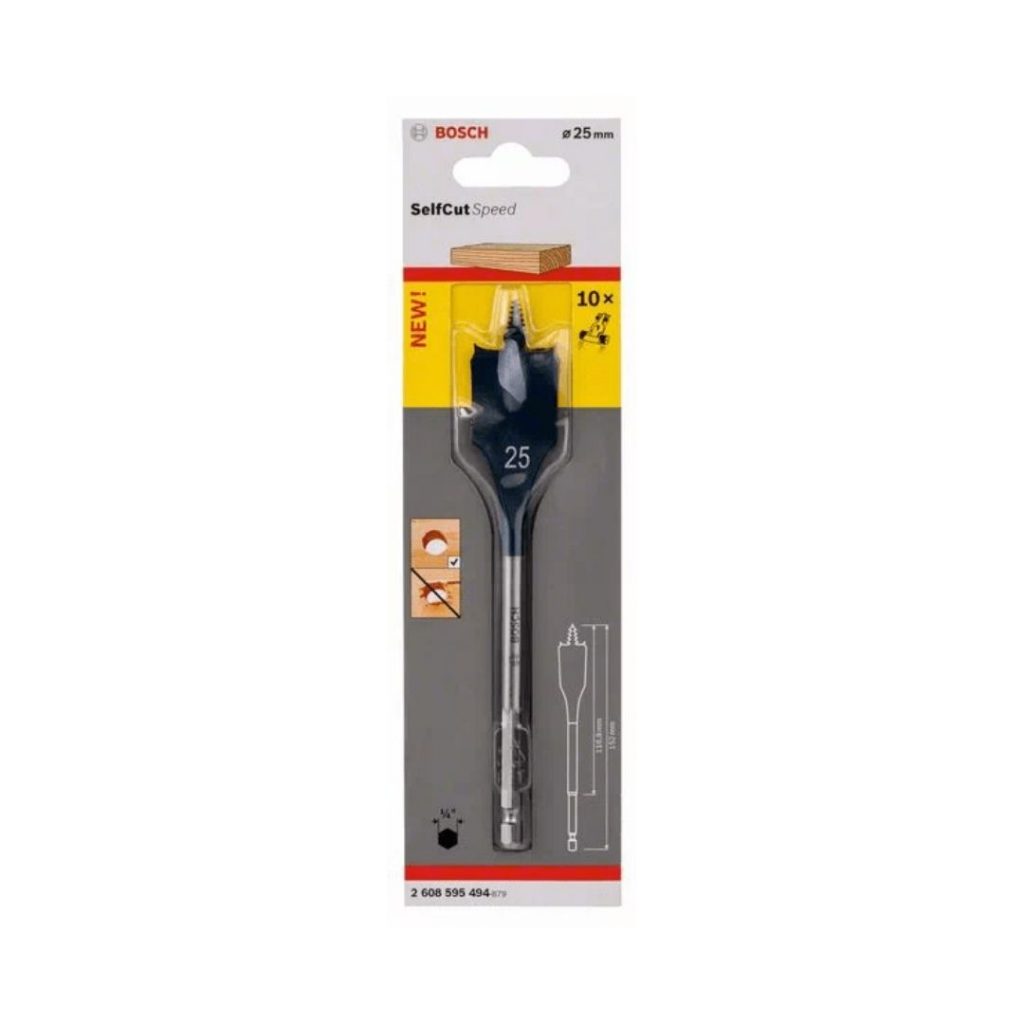 Self Cut Speed spade bit, hexagon