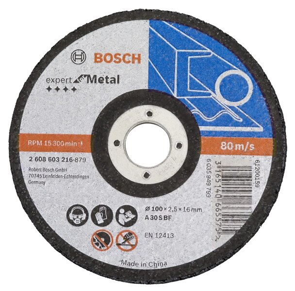 BOSCH Standard for Metal grinding disc with depressed centre A 24 P BFA 30 S BF